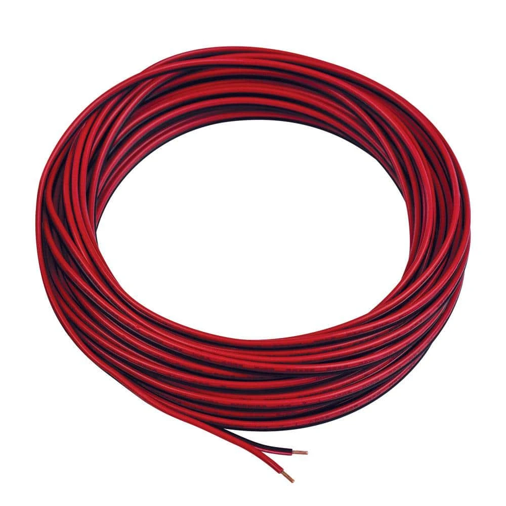 24 Ft. (8 M) 20 AWAG/2C Red/Black Flat Ribbon Cable 5 24 Ft. (8 M) 20 AWAG/2C Red/Black Flat Ribbon Cable - Image 3