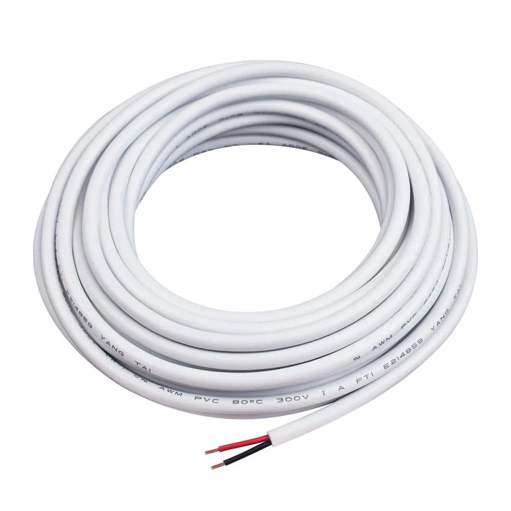 24 Ft. (8 M) 18 AWG/2C White In-Wall Cable 5 24 Ft. (8 M) 18 AWG/2C White In-Wall Cable - Image 3