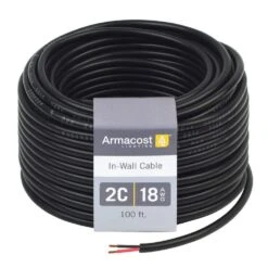 2C 18AWG In-Wall Cable Connector Cord (100 Ft./8 M)