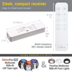 ProLine Multicolor RGB + White LED Remote Control -Lamp Parts armacost lighting under cabinet lighting accessories 713425n 4f 1000