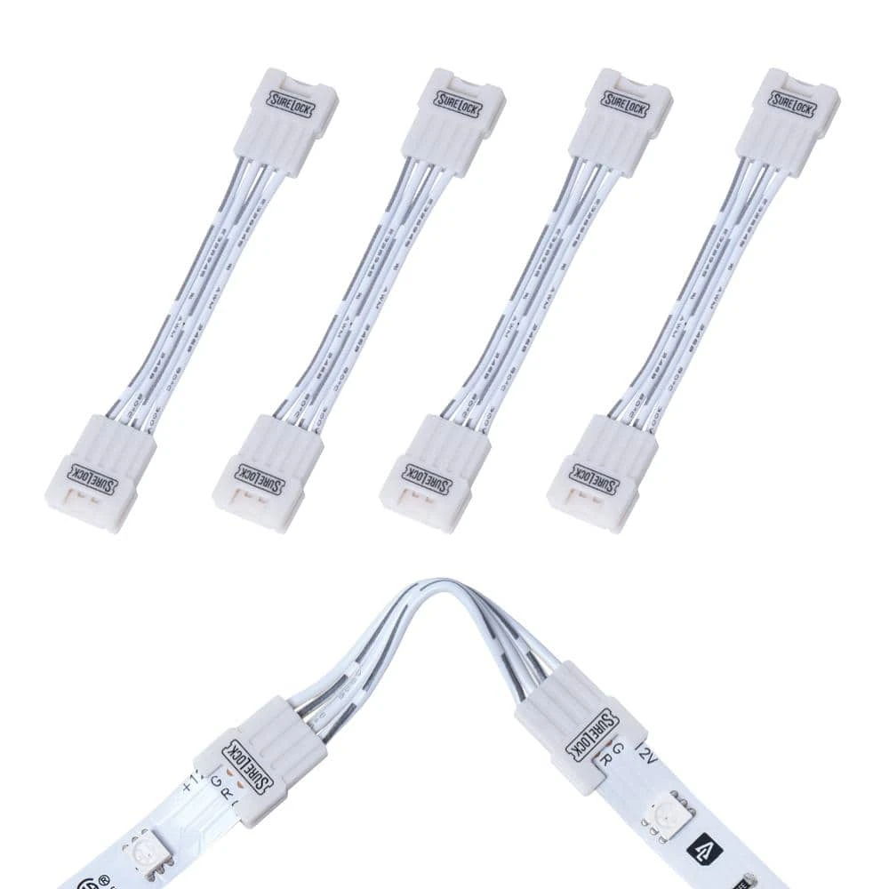 SureLock Corner RGB LED Connector Cord 5-Pack 3 SureLock Corner RGB LED Connector Cord 5-Pack