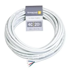 24 Ft. 20 AWG 4C In-Wall Cable