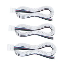 48 In. Tape To Wire RGB+W LED Connector Cord (3-Pack)