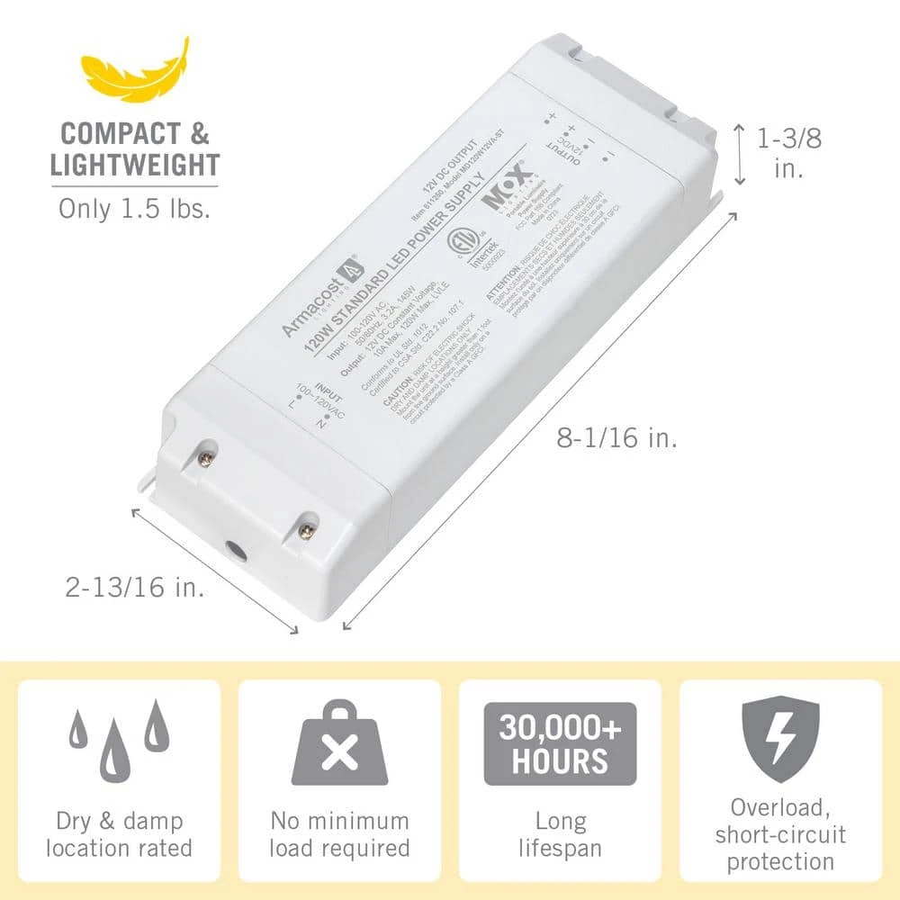 120-Watt Standard LED Driver 12-Volt DC 5 120-Watt Standard LED Driver 12-Volt DC - Image 3