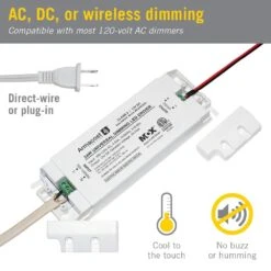 24-Watt Universal Dimmable 12-Volt DC LED Driver TRIAC Transformer 12 24-Watt Universal Dimmable 12-Volt DC LED Driver TRIAC Transformer -Lamp Parts armacost lighting under cabinet lighting accessories 840240 44 1000