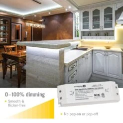 60-Watt Universal Dimmable 12-Volt DC LED Driver TRIAC Transformer 10 60-Watt Universal Dimmable 12-Volt DC LED Driver TRIAC Transformer -Lamp Parts armacost lighting under cabinet lighting accessories 840600 4f 1000