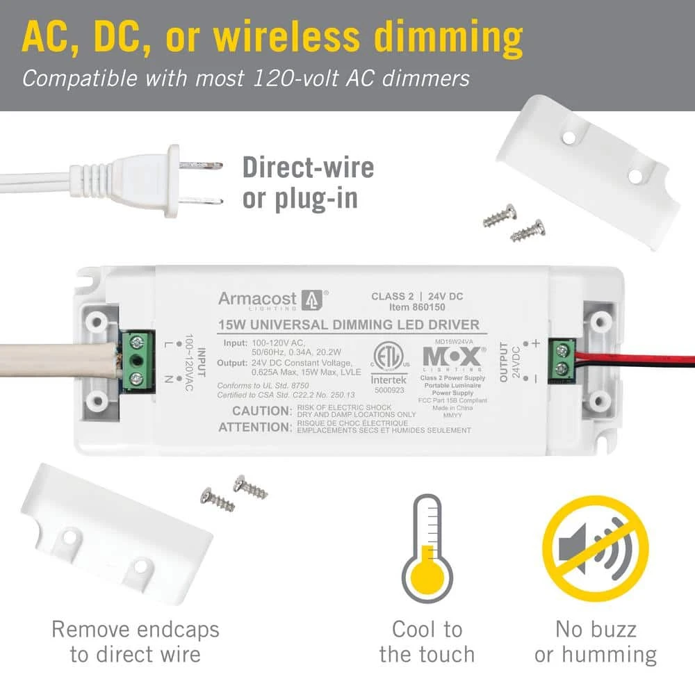 15-Watt Universal Dimmable 24-Volt DC LED Dimmer Driver TRIAC 6 15-Watt Universal Dimmable 24-Volt DC LED Dimmer Driver TRIAC - Image 4
