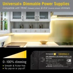 45-Watt Universal Plus 24-Volt DC Dimmable LED Driver ELV/MLV/TRIAC Transformer -Lamp Parts armacost lighting under cabinet lighting accessories 870450 4f 1000