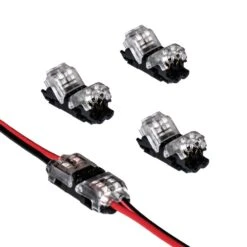 White/Single Color Wire To Wire Connector (4-Pack)