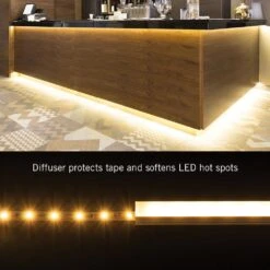 Surface Mount White Tape Light Channel Accessory Pack LED Mounting Hardware (10-Pack) 8 Surface Mount White Tape Light Channel Accessory Pack LED Mounting Hardware (10-Pack) -Lamp Parts armacost lighting under cabinet lighting accessories 960000 4f 1000