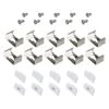 Surface Mount White Tape Light Channel Accessory Pack LED Mounting Hardware (10-Pack)