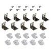 Corner Mount Grey Tape Light Channel Accessory Pack LED Mounting Hardware (10-Pack) -Lamp Parts armacost lighting under cabinet lighting accessories 960001 64 1000