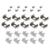 Recess Mount Grey Tape Light Channel Accessory Pack LED Mounting Hardware (10-Pack) 1 Recess Mount Grey Tape Light Channel Accessory Pack LED Mounting Hardware (10-Pack) -Lamp Parts armacost lighting under cabinet lighting accessories 960002 64 1000