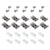 Bendable White Tape Light Channel Accessory Pack LED Mounting Hardware (10-Pack)
