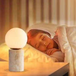 Salem 12 In. Beige Modern Stone Bedroom Living Room Bedside Desk Nightstand Small Table Lamps 15 Salem 12 In. Beige Modern Stone Bedroom Living Room Bedside Desk Nightstand Small Table Lamps -Lamp Parts beige maxax table lamps t202 bn s 66 1000