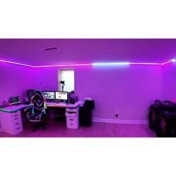 16 Ft. Hardwired Smart Integrated LED Strip Lights, RGBCW LED Strip Light Work With Alexa Smart Color Segmented Control -Lamp Parts bibivis led strip lights am7r 8r3 31 1000