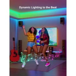 16 Ft. Hardwired Smart Integrated LED Strip Lights, RGBCW LED Strip Light Work With Alexa Smart Color Segmented Control -Lamp Parts bibivis led strip lights am7r 8r3 44 1000