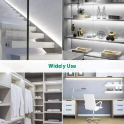 16.4 Ft. White Hardwired Integrated LED Strip Light, Waterproof Neon Strip Silicone Neon Rope Light For Kitchen Bedroom -Lamp Parts bibivis led strip lights da4l 1c7 1f 1000