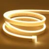 16.4 Ft. Warm White Hardwired Integrated LED Strip Light, Waterproof Neon Strip Silicone Neon Rope Light For Kitchen -Lamp Parts bibivis led strip lights gb3d 0a5 64 1000