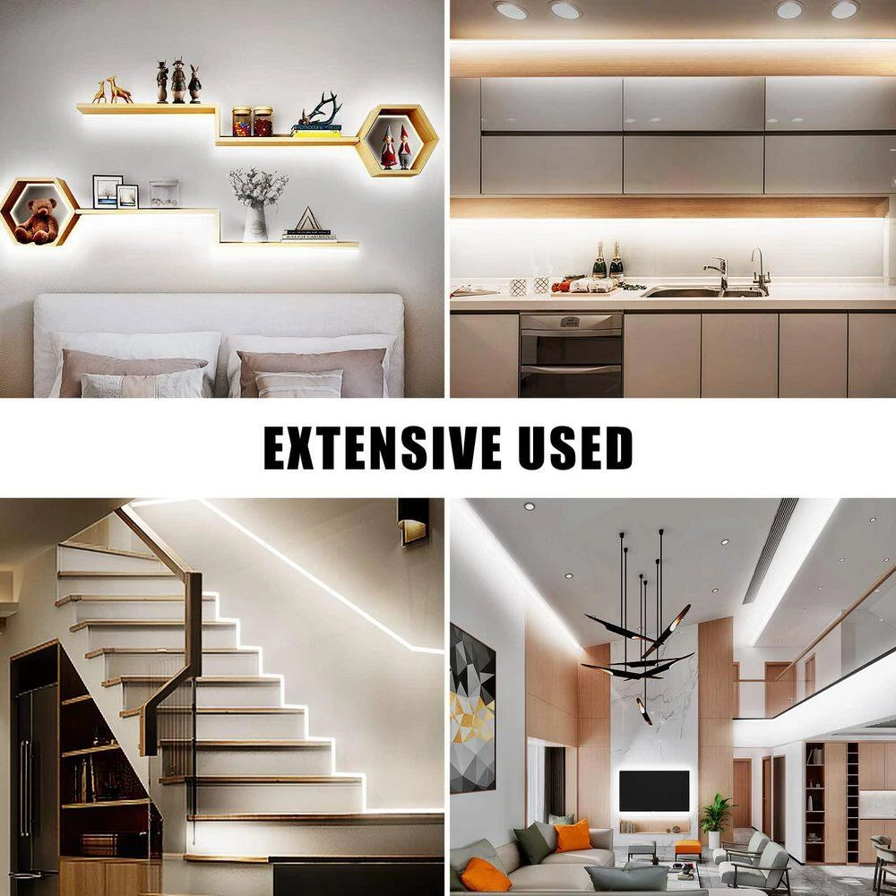 32.8 Ft. AC/DC 6500 K Dimmable Daylight White Hardwired Integrated Led Strip Light With RF Remote, Adhesive Tape Light 9 32.8 Ft. AC/DC 6500 K Dimmable Daylight White Hardwired Integrated Led Strip Light With RF Remote, Adhesive Tape Light - Image 7