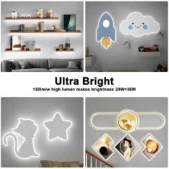 16.4 Ft. ‎AC/DC 6500K Dimmable Daylight White Hardwired Integrated Led Strip Lights With RF Remote, Adhesive Tape Light -Lamp Parts bibivis led strip lights ro01 s6y 40 1000