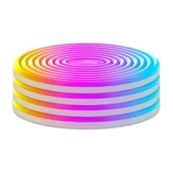 20 Ft. Hardwired Flexible Integrated LED Strip Lights Control With App/Remote, Music Sync Gaming Neon Rope Light