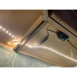 White 32.8 Ft. Hardwired Vanity Tape Lights, 300 Integrated LED Strip Light With 3M Adhesive For Kitchen Under Cabinet -Lamp Parts bibivis led strip lights tu09 e3u 31 1000