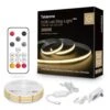32.8 Ft. ‎AC/DC 3000K Dimmable Warm White Hardwired Integrated LED Strip Lights With RF Remote, Adhesive Tape Light -Lamp Parts bibivis led strip lights wm69 s2q 64 1000