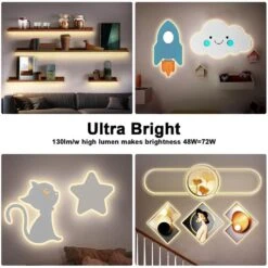 32.8 Ft. AC/DC 3000K Dimmable Warm White Hardwired Integrated LED Strip Lights With RF Remote, Adhesive Tape Light 13 32.8 Ft. AC/DC 3000K Dimmable Warm White Hardwired Integrated LED Strip Lights With RF Remote, Adhesive Tape Light -Lamp Parts bibivis led strip lights wm69 s2q c3 1000