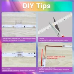 32.8 Ft. Hardwired RGB Smart IC COB Integrated LED Strip Light, High Density Uniform Tape Light For Bedroom Holiday -Lamp Parts bibivis led strip lights ww7c 4u5 1f 1000