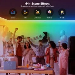 32.8 Ft. Hardwired RGB Smart IC COB Integrated LED Strip Light, High Density Uniform Tape Light For Bedroom Holiday -Lamp Parts bibivis led strip lights ww7c 4u5 c3 1000