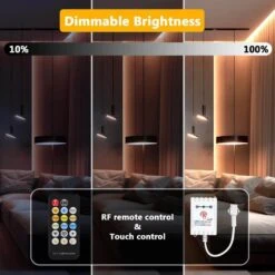 32.8 Ft. Tunable White Hardwired COB Integrated LED Strip Lights, Dimmable High Density Uniform Tape Light For Cabinet 13 32.8 Ft. Tunable White Hardwired COB Integrated LED Strip Lights, Dimmable High Density Uniform Tape Light For Cabinet -Lamp Parts bibivis led strip lights zd47 r0c c3 1000