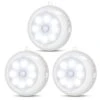 3.3 In. Night Light Dimmable White Motion Sensor Light Indoor Standard LED Flush Mount For Wall, Step, Stair (3-Pack) -Lamp Parts bibivis night lights wd07 p7o 64 1000