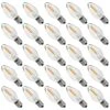 0.6-Watt Warm White 2200K C7 Candelabra LED Night Light Bulb, E12 Chandelier Base, 50LM Dimmable (25-Pack) -Lamp Parts bibivis night lights yb64 z7f 64 1000
