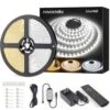 40 Ft. Warm White LED Strip Light Kit Dimmable 3000K-6500K 24-Volt Tape Light With RF Remote Flexible Rope LED Ribbon -Lamp Parts bibivis under cabinet lighting accessories bb35 s4t 64 1000