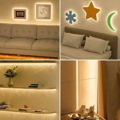 16.4 Ft. Dimmable 24-Volt COB 2400 Light Beads Super Bright Warm White 2700K LED Light Belt Set -Lamp Parts bibivis under cabinet lighting accessories be08 o9f 31 1000