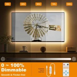 16.4 Ft. Dimmable 24-Volt COB 2400 Light Beads Super Bright Warm White 2700K LED Light Belt Set -Lamp Parts bibivis under cabinet lighting accessories be08 o9f e1 1000