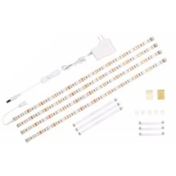 6.6 Ft. Flexible LED Strip With 120 Beads, 1100 Lumens, 2700K Warm White For Kitchen Cabinets, Monitor Backs And Shelves