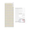 13 Ft. Under Cabinet Lighting Kit, 4000K Neutral White Flexible Led Strip Lights With RF Remote, Power Adapter (8-Pack) -Lamp Parts bibivis under cabinet lighting accessories rx93 z4t 64 1000