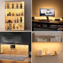 6.6 Ft. Flexible LED Strip With 640 Beads, 1100 Lumens, 3000K Warm White For Kitchen Cabinets, Monitor Backs And Shelves -Lamp Parts bibivis under cabinet lighting accessories tm90 n0b 31 1000