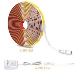 6.6 Ft. Flexible LED Strip With 640 Beads, 1100 Lumens, 3000K Warm White For Kitchen Cabinets, Monitor Backs And Shelves -Lamp Parts bibivis under cabinet lighting accessories tm90 n0b 4f 1000