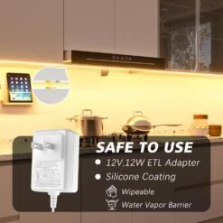 6.6 Ft. Flexible LED Strip With 640 Beads, 1100 Lumens, 3000K Warm White For Kitchen Cabinets, Monitor Backs And Shelves -Lamp Parts bibivis under cabinet lighting accessories tm90 n0b c3 1000