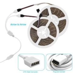 3.3 Ft. 4-pin LED Strip Connector Kit Includes LED Connectors L Shape For Strip Lights 10 3.3 Ft. 4-pin LED Strip Connector Kit Includes LED Connectors L Shape For Strip Lights -Lamp Parts bibivis under cabinet lighting accessories wu03 k3z e1 1000