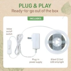 Warm White LED Strip Light Kit -Lamp Parts birchlighting led strip lights 318320 c3 1000