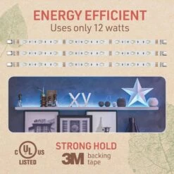 Multicolor Plug-In 3 Ft. Plug-In Integrated LED Dimmable Linkable Strip Light Kit With Remote -Lamp Parts birchlighting led strip lights 341310 4f 1000