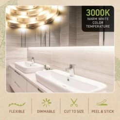 3 Ft. Motion Sensor LED Strip Light Kit -Lamp Parts birchlighting night lights 314120 76 1000