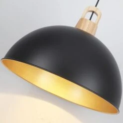 1-light Black Modern Pendant Light With Metal Dome Shade For Kitchen Island Dinning Room -Lamp Parts black adsensty pendant lights hd 500 b d00075 1f 1000