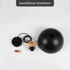 1-Light Black Vintage Pendant Light Adjustable Ceiling Hanging Lights With Metal Shade -Lamp Parts black adsensty pendant lights hd3 1 b zd00075 c3 1000