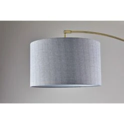 Adesso Bergen 73.5 In. Black And Antique Brass Arc Lamps -Lamp Parts black and antique brass adesso floor lamps 4209 21 44 1000