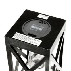 8.9 In. 1-Pack Retro Battery Powered Indoor Table Lamps, Black And Nickel Finish 13 8.9 In. 1-Pack Retro Battery Powered Indoor Table Lamps, Black And Nickel Finish -Lamp Parts black and nickel table lamps wbtl jh20 bw fa 1000